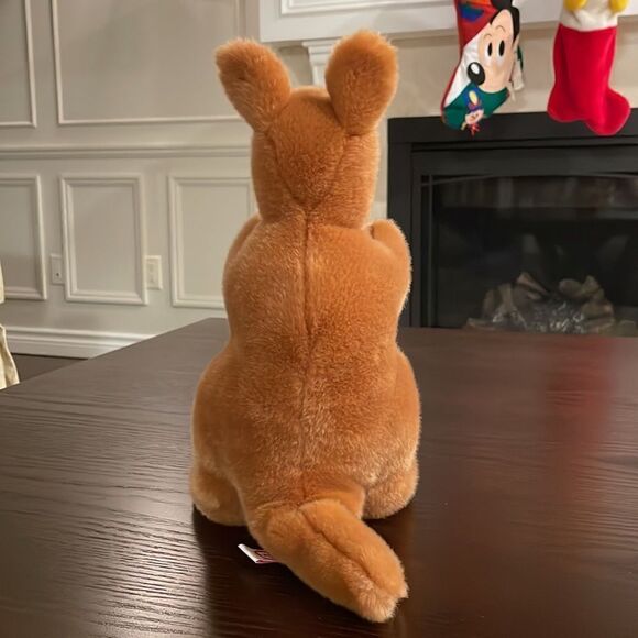 TY Beanie Buddy POUCH the Kangaroo Toy Plush Animal With Joey In Pouch 2000 - Picture 3 of 9